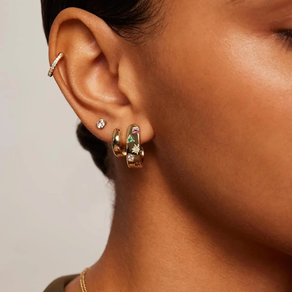 Cayla Earrings - 18K Gold