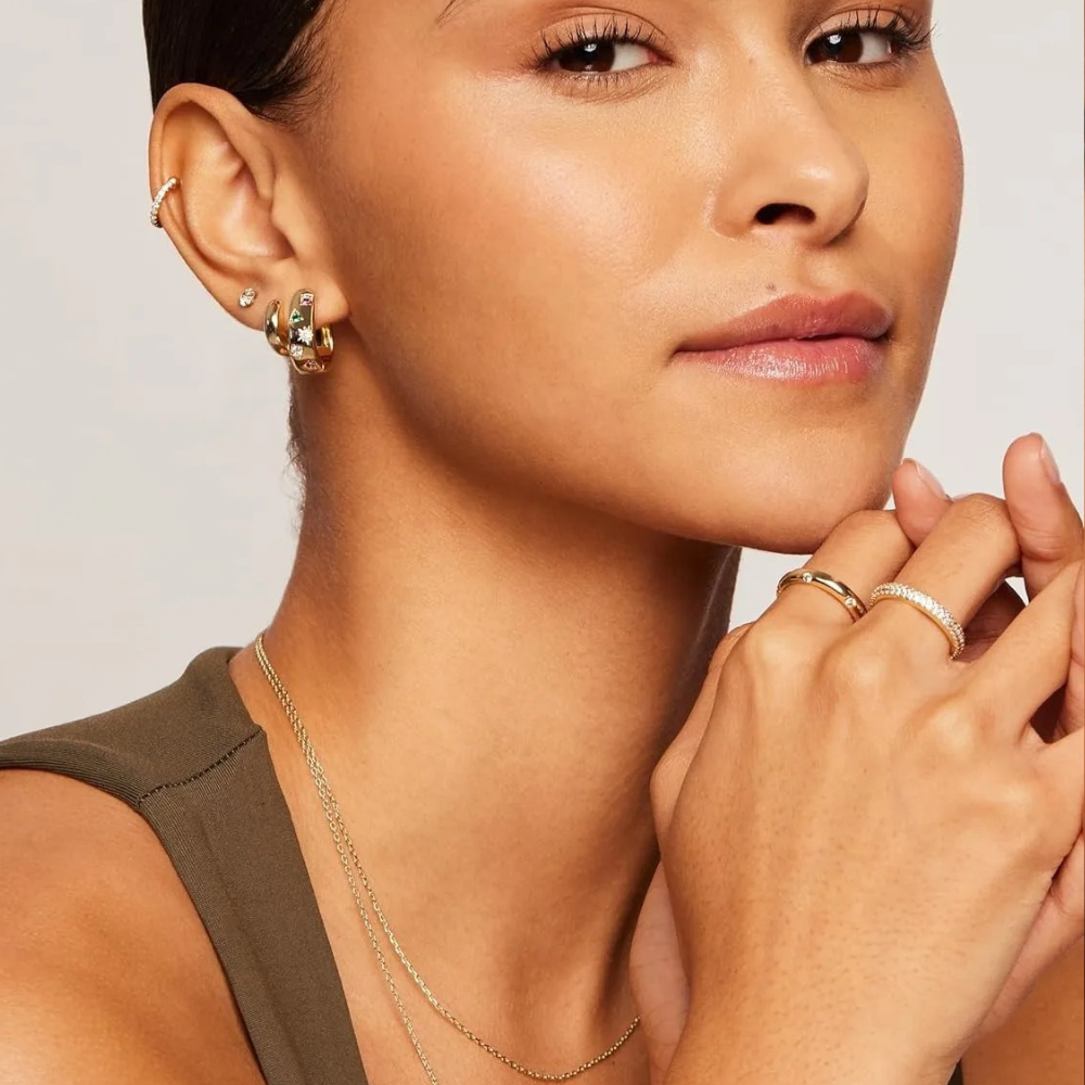 Cayla Earrings - 18K Gold
